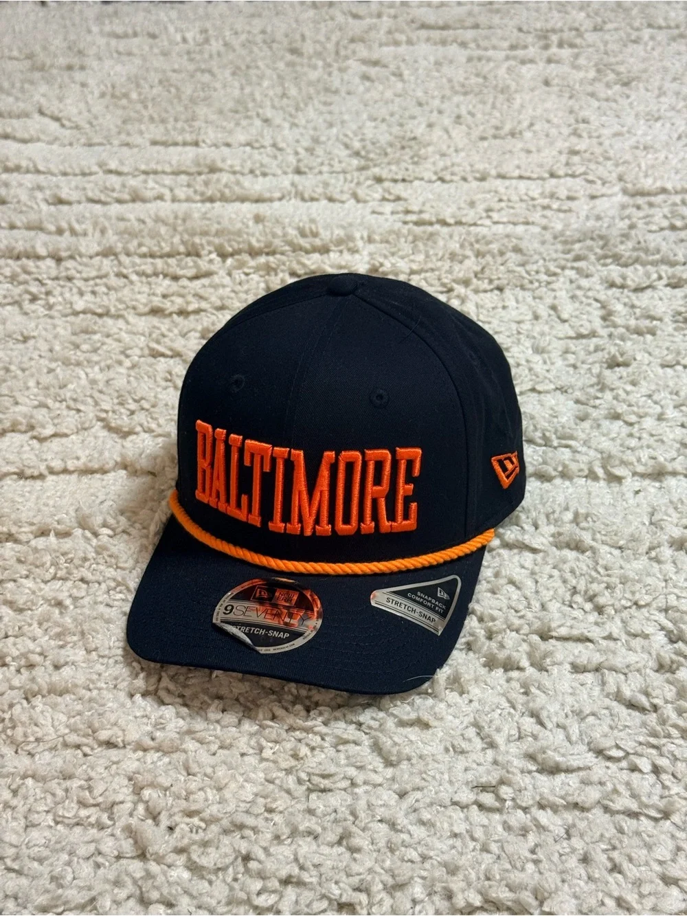 New Era Baltimore Orioles Mlb City Connect 9Seventy Stretch-Snap Snapback Hat